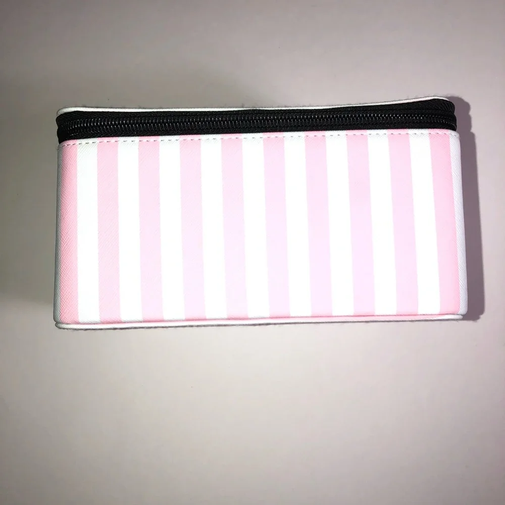Victoria’s Secret Makeup Train Case in Iconic Stripe, Organizer, like new